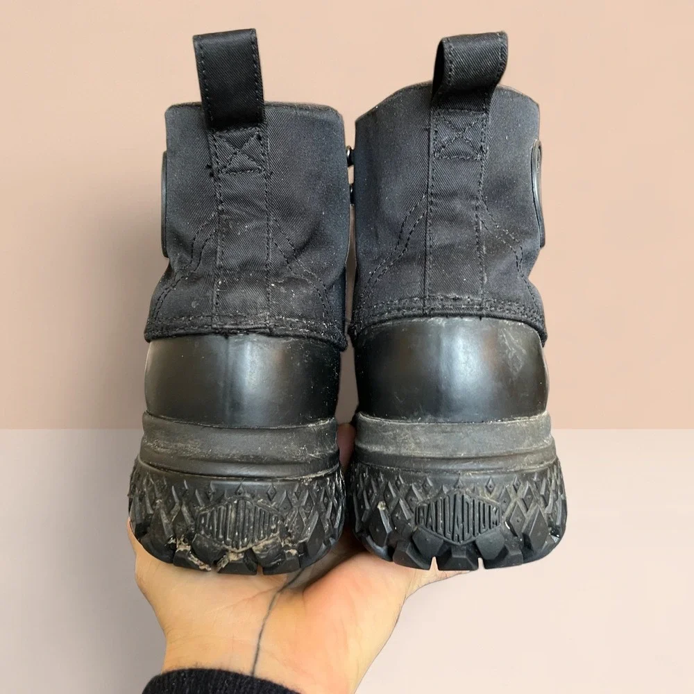 Palladium Crushion SCRMBL DB TX Boots Waterproof Rubber Snow Men's 10 Black Duck